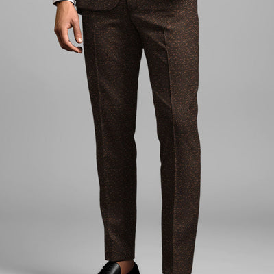 Arizo Brown Wool Suit