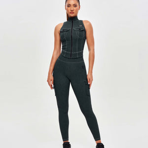 Army Abs Tank - Denim Green