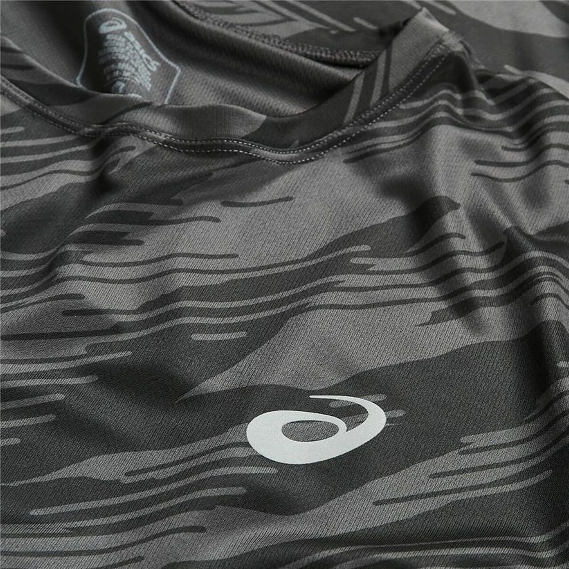 ASICS Core All Over Graphite Grey T Shirt