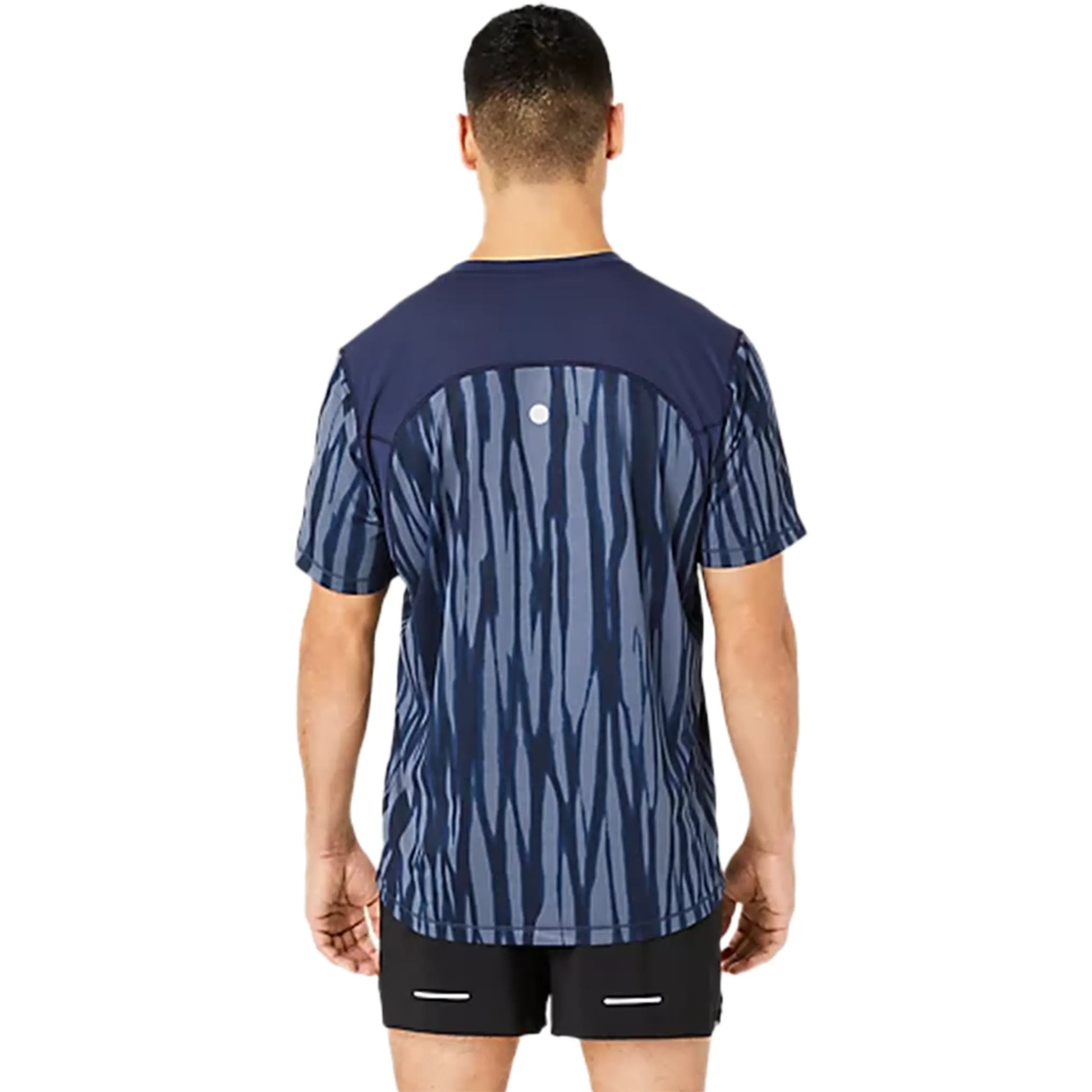 ASICS Road All Over Navy T Shirt