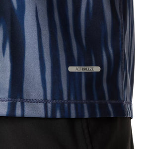 ASICS Road All Over Navy T Shirt