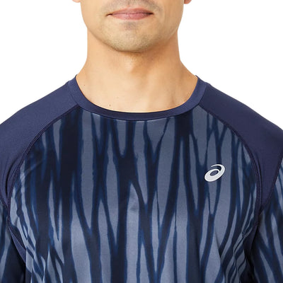 ASICS Road All Over Navy T Shirt
