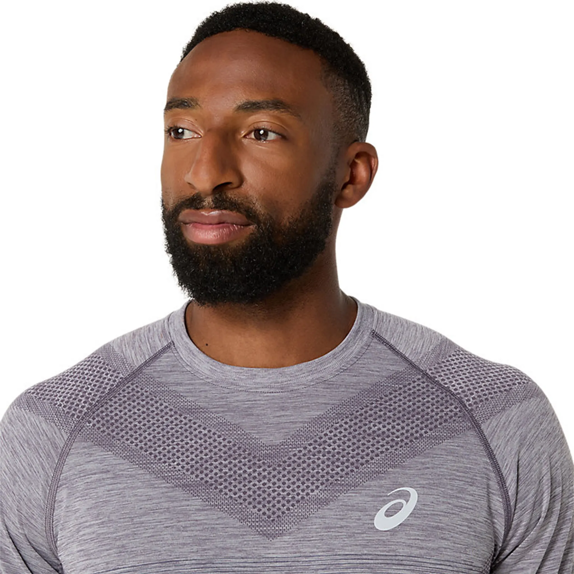 Asics Seamless Lavender Grey T Shirt