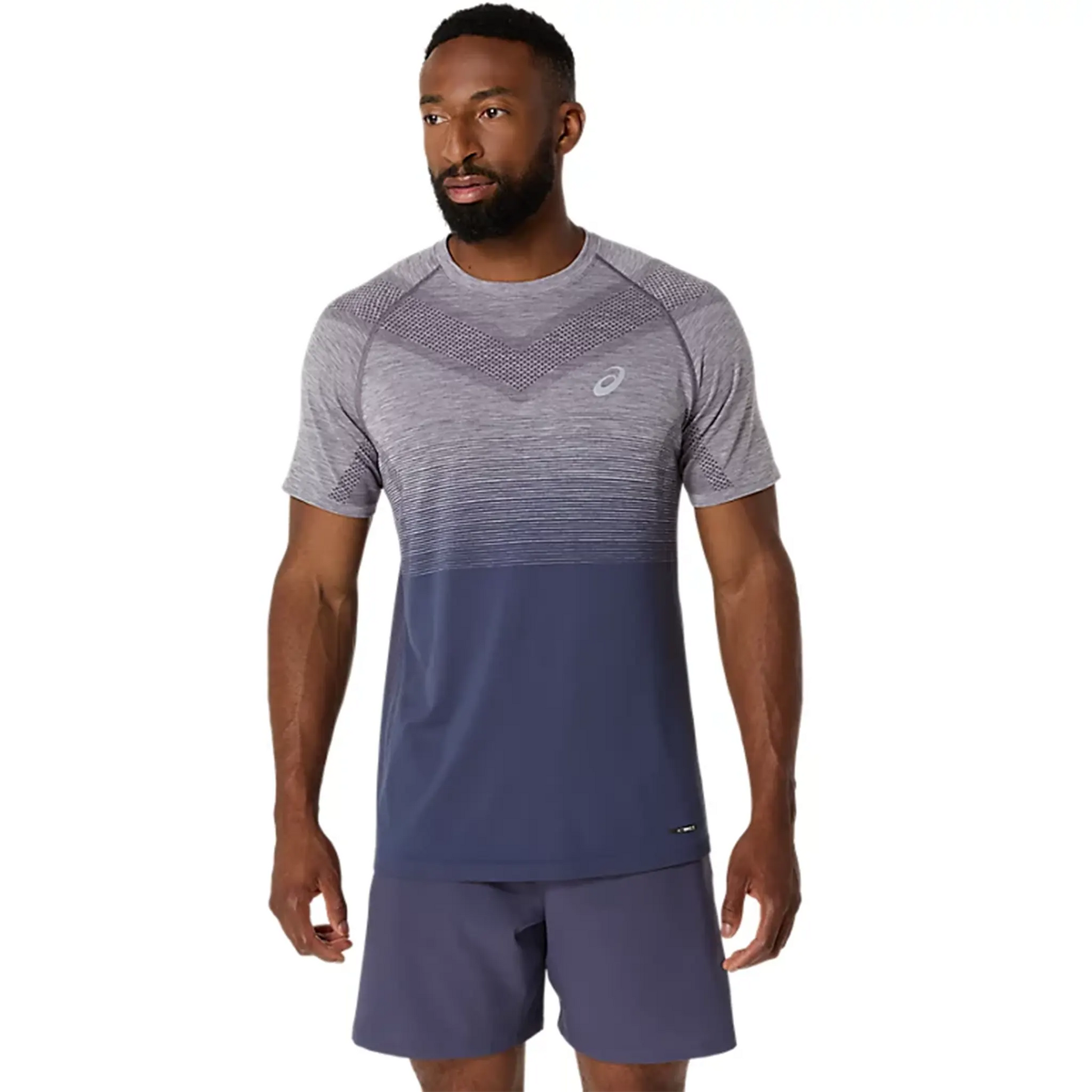 Asics Seamless Lavender Grey T Shirt