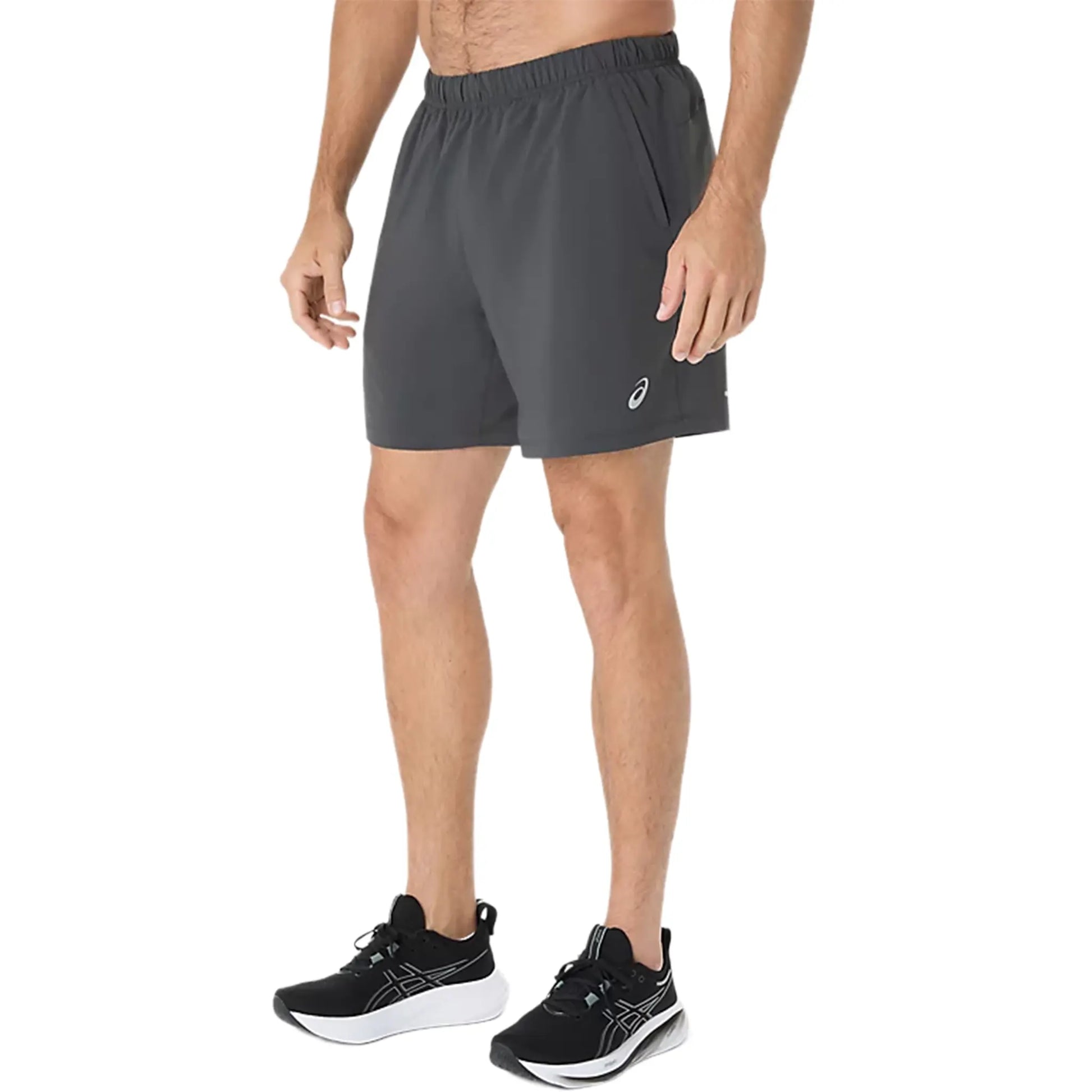 Asics Road Sport 7Inch Performance Graphite Grey Shorts