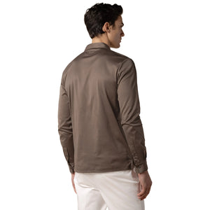 Aurélien Aur1 L/S Ash Grey Polo Shirt