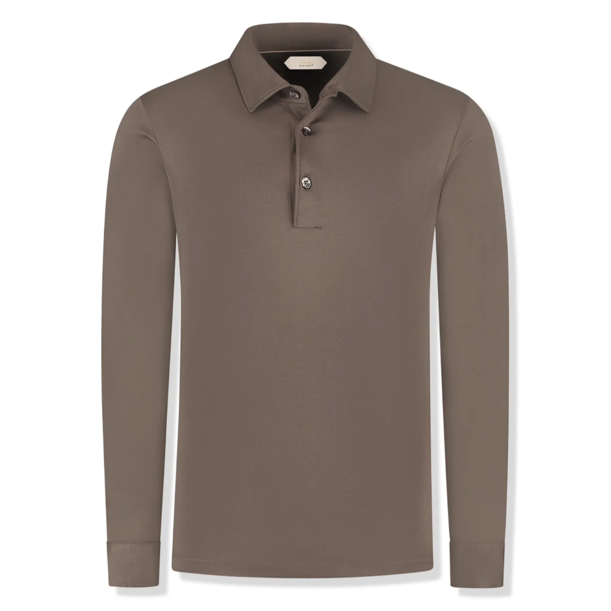 Aurélien Aur1 L/S Ash Grey Polo Shirt