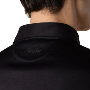 Aurélien Aur1 L/S Black Polo Shirt
