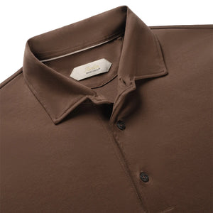 Aurélien Aur1 L/S Chocolate Polo Shirt