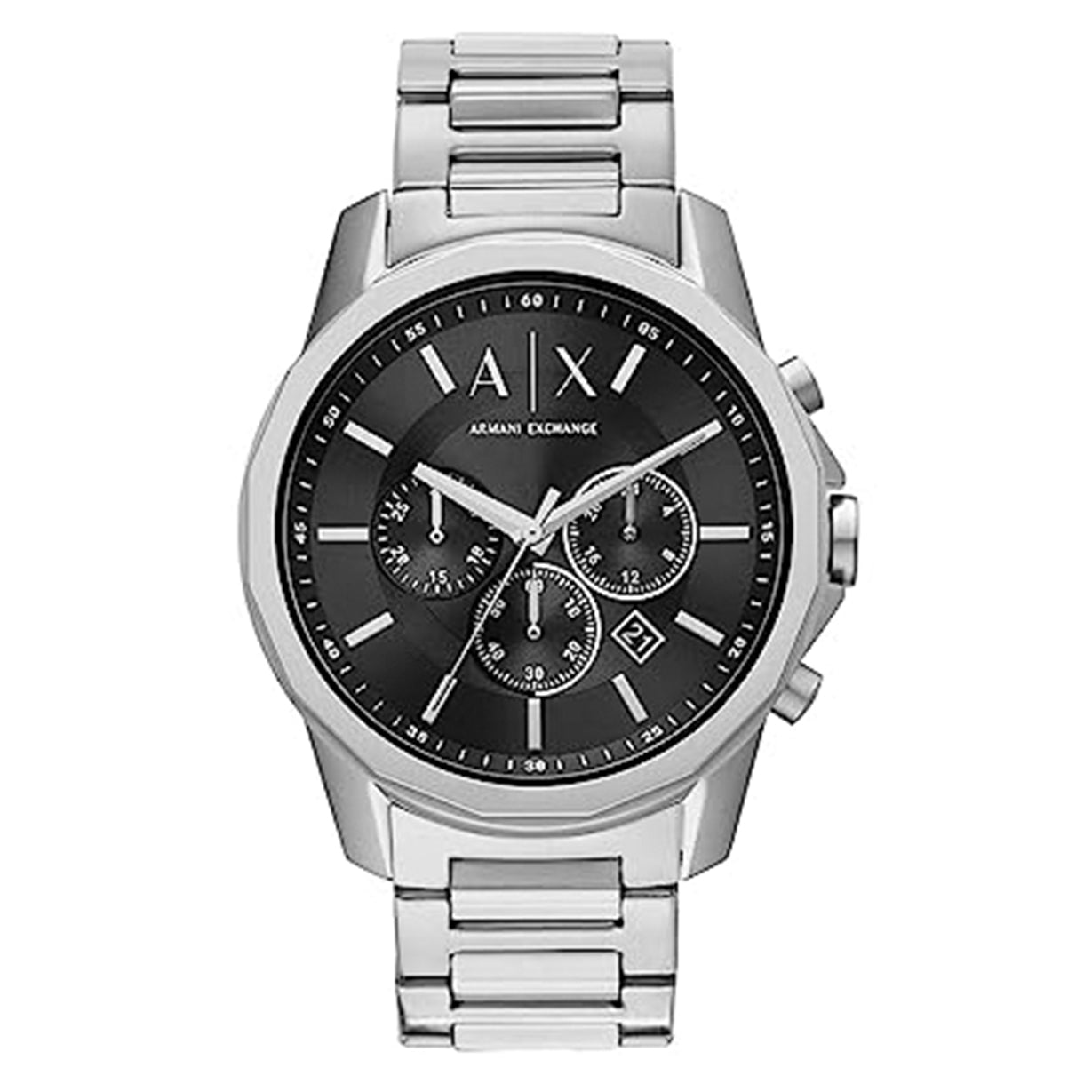 Armani Exchange Multifunction Silver Dial Men 44mm