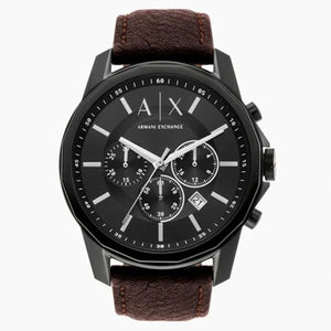 Armani Exchange Chronograph Black Dial Men 22mm