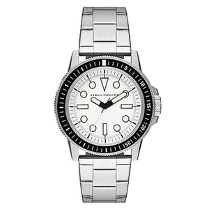 Armani Exchange Leonardo White Dial Men 44mm