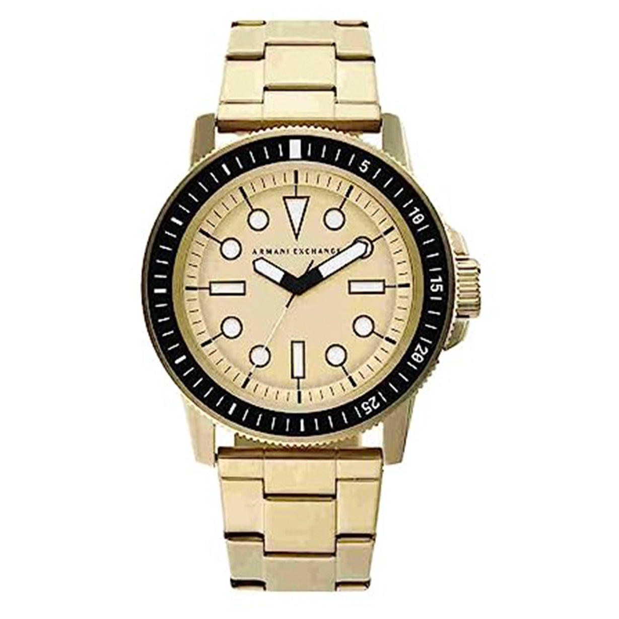 Armani Exchange Leonardo  Gold Dial Men 44mm