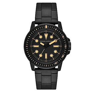 Armani Exchange Leonardo Black Dial Men 44mm