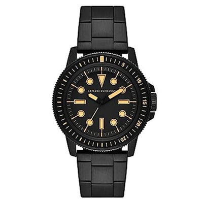 Armani Exchange Leonardo Black Dial Men 44mm