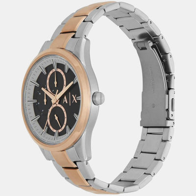 Dante Men Quartz Black Dial Multi-Function Stainless Steel Watch AX1882