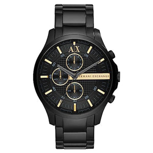 Armani Exchange Hampton Black Dial Men 49mm