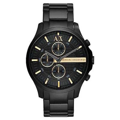 Armani Exchange Hampton Black Dial Men 49mm