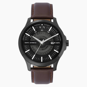 Armani Exchange Hampton Black Dial Men 46mm