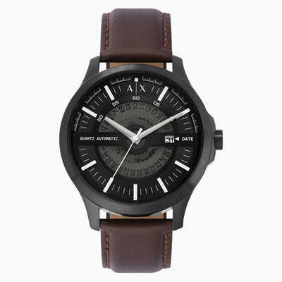 Armani Exchange Hampton Black Dial Men 46mm