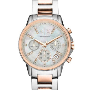 Armani Exchange Chronograph Silver Dial Women 36mm