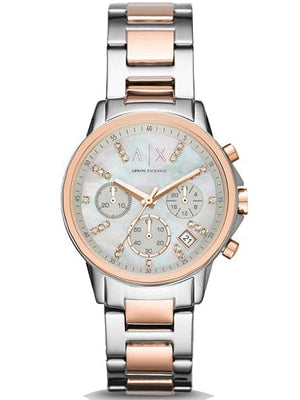 Armani Exchange Chronograph Silver Dial Women 36mm