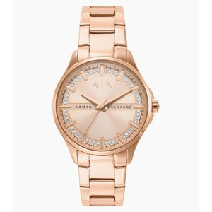 Armani Exchange Lady Hampton Rose Gold Dial Women 36mm