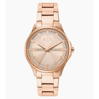 Armani Exchange Lady Hampton Rose Gold Dial Women 36mm