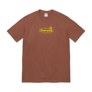 SUPREME WARNING TEE BROWN