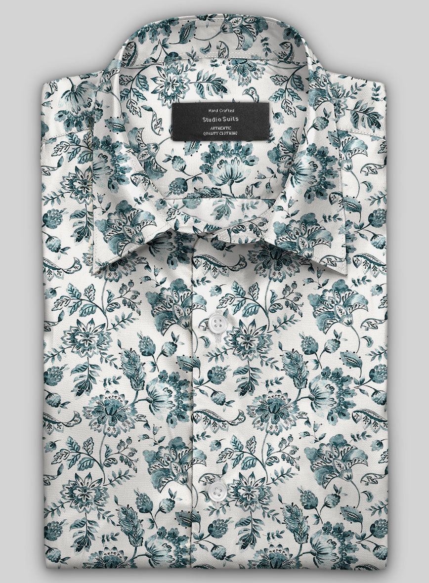 Azurette Silk Cotton Shirt