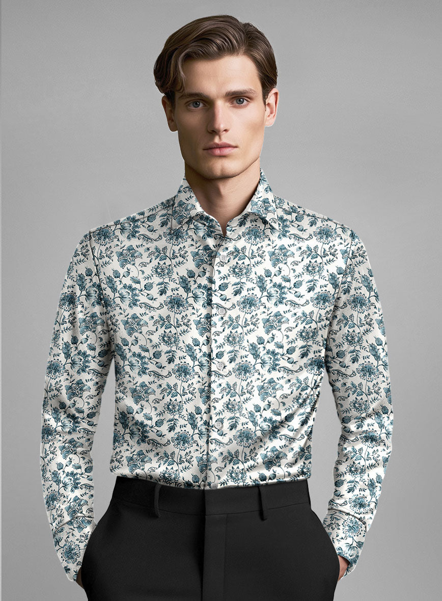 Azurette Silk Cotton Shirt