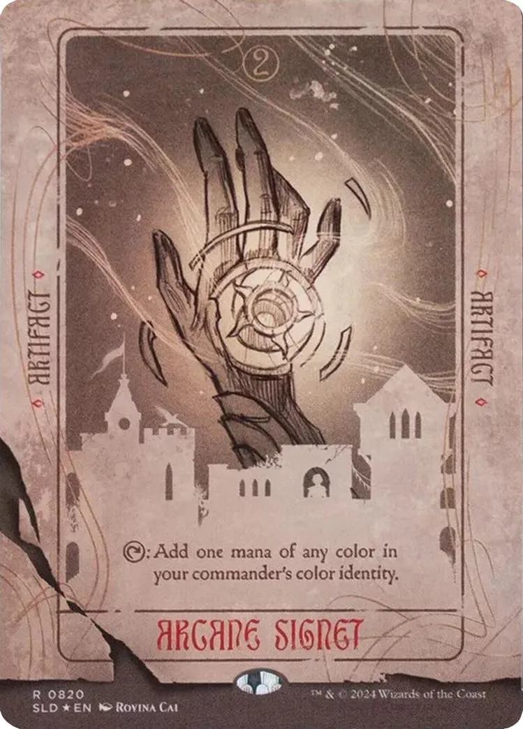 Arcane Signet [0820] [Borderless] [Sketch] [Rovina Cai] [Secret Lair Drop] [Non-Foil]