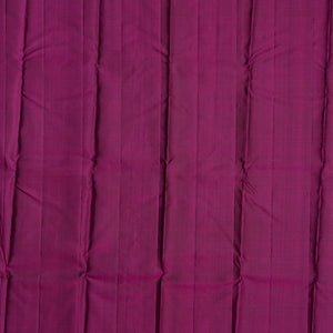 Black Handloom Kanchipuram Silk Saree With Stripes & Buttas