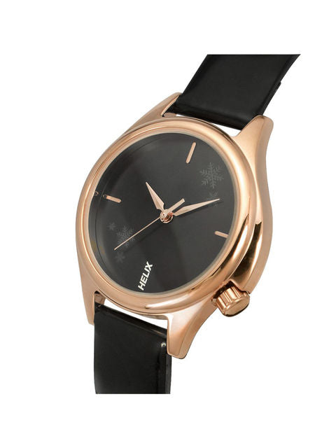 Helix Analog Black Leather