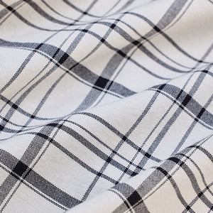 Off White Checks Regular Fit Shirt