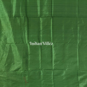 Bottle Green Cambodian inspired Designer Contemporary Silk Saree