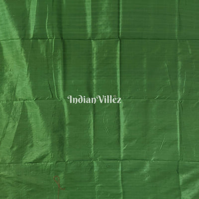 Bottle Green Cambodian inspired Designer Contemporary Silk Saree