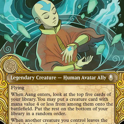 Aang, at the Crossroads // Aang, Destined Savior [346] [Elemental Frame] [Avatar: The Last Airbender] [Non-Foil]