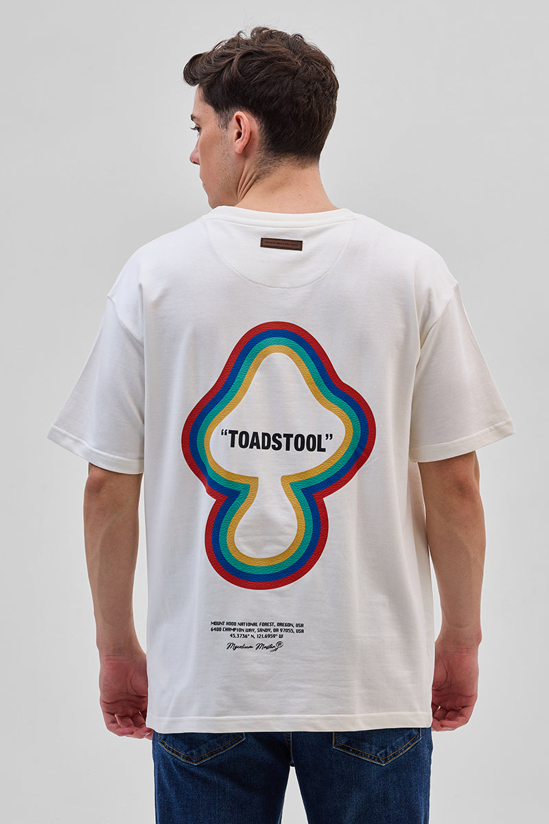 Toadstool White Oversized T-Shirt