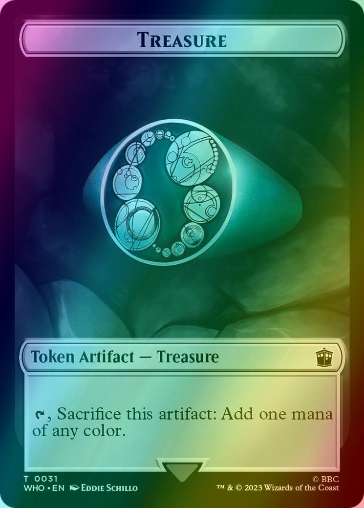 Alien Token (02) // Treasure Token (31) [Universes Beyond: Doctor Who: Tokens] [Foil]