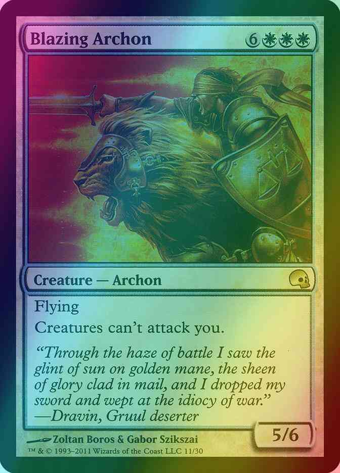 Blazing Archon [11] [Premium Deck Series: Graveborn] [Foil]