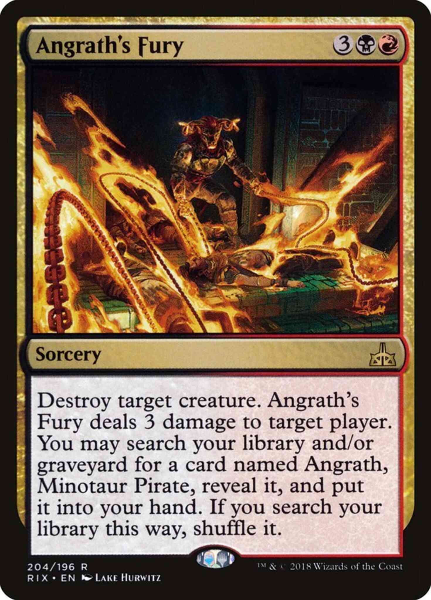 Angrath's Fury [204] [Planeswalker Deck Exclusive] [Rivals of Ixalan] [Non-Foil]