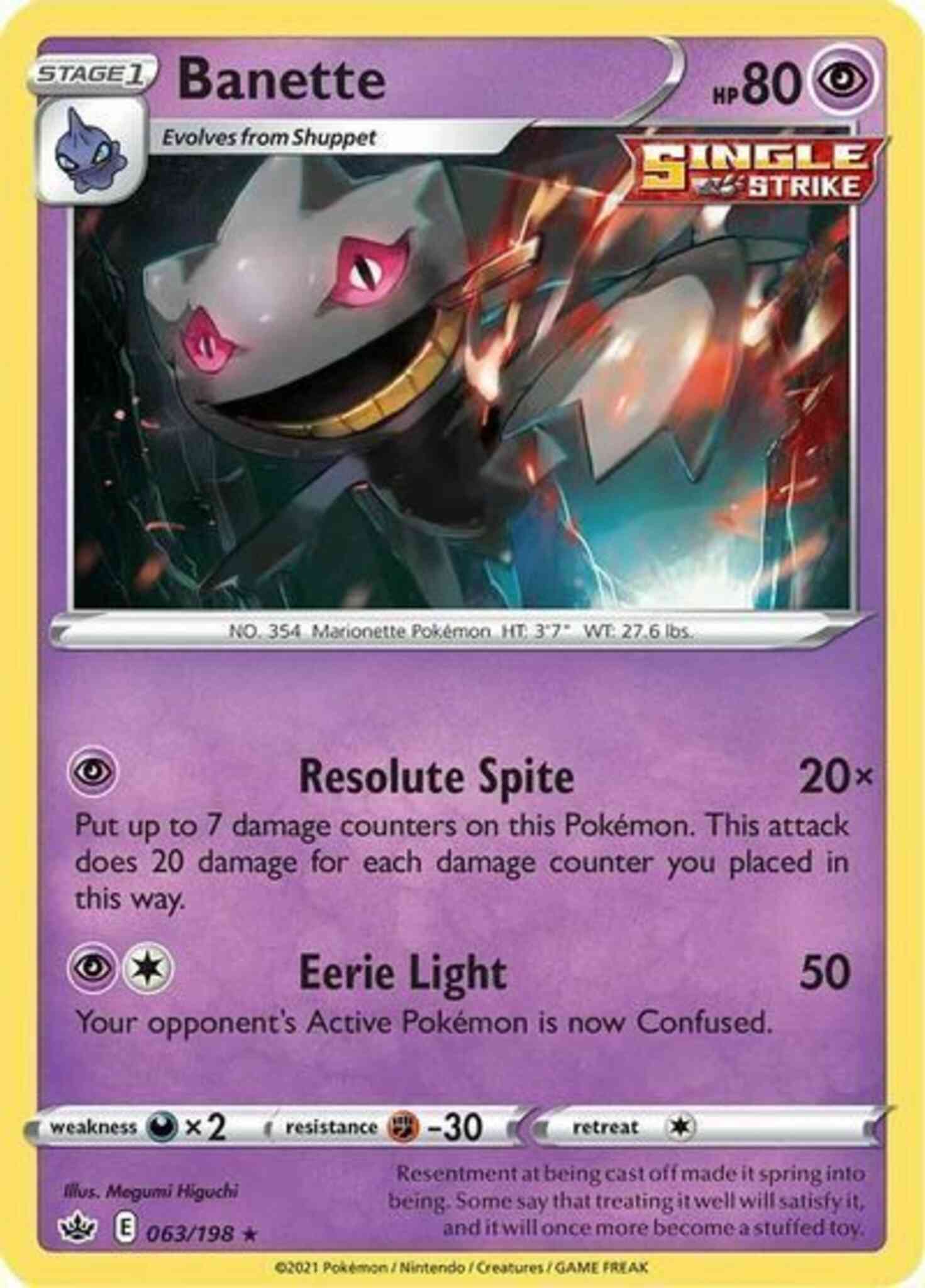 Banette - 063/198 - Rare [swsh6-063] [Non-Holo]