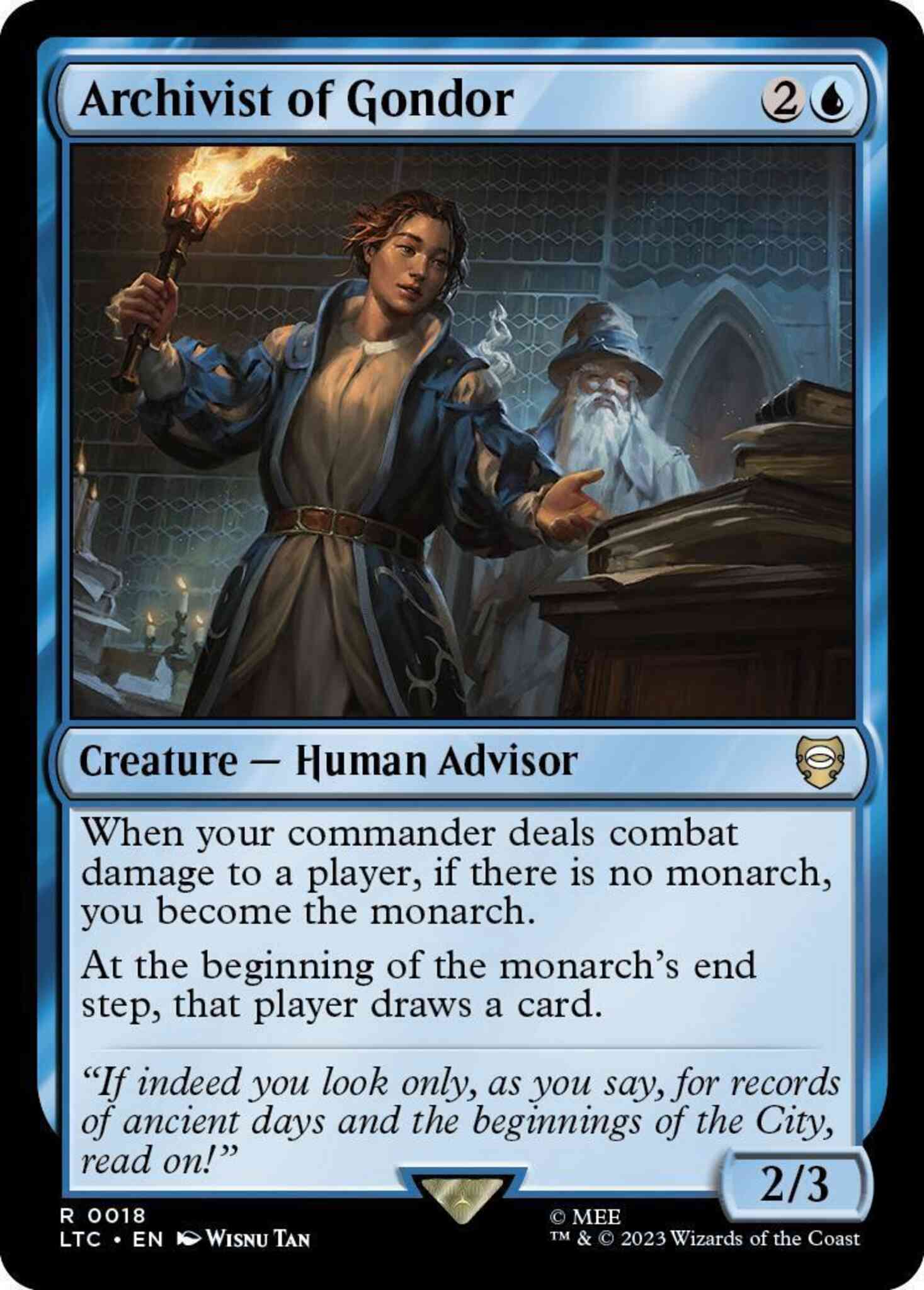 Archivist of Gondor [18] [The Lord of the Rings: Tales of Middle-earth: Commander] [Non-Foil]