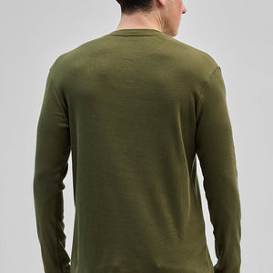 Olive Textured Sweatshirt
