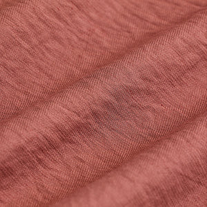 Coral Mandarin Linen Blend Shirt
