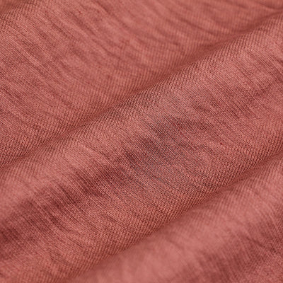 Coral Mandarin Linen Blend Shirt