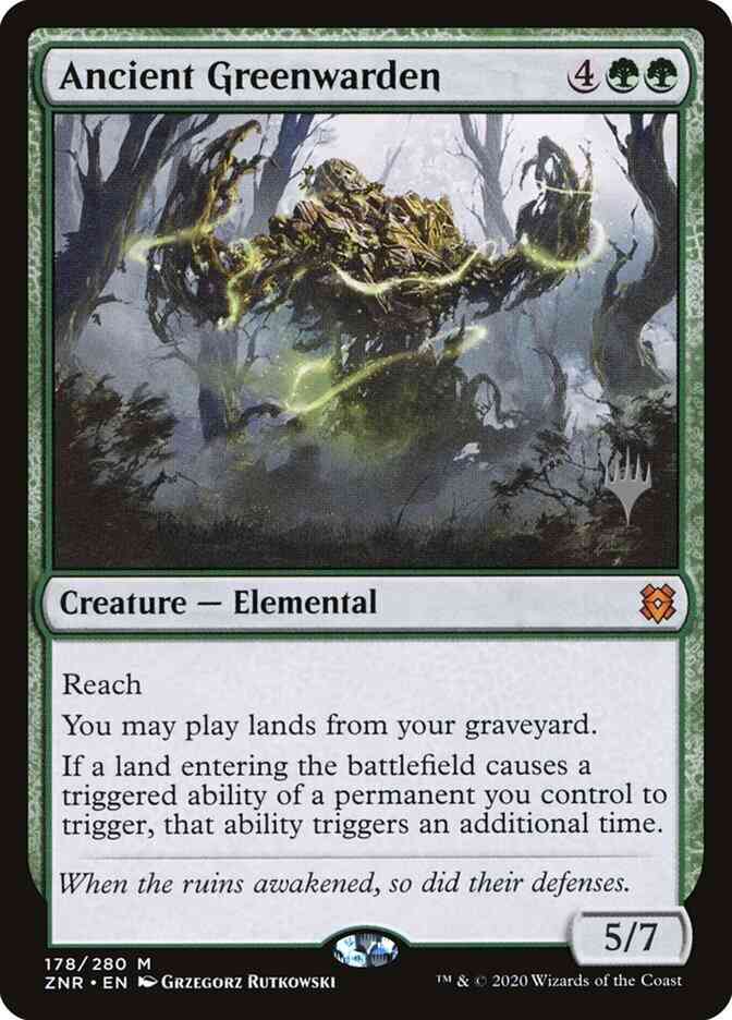 Ancient Greenwarden [Promo Pack] [178p] [Zendikar Rising Promos] [Foil]