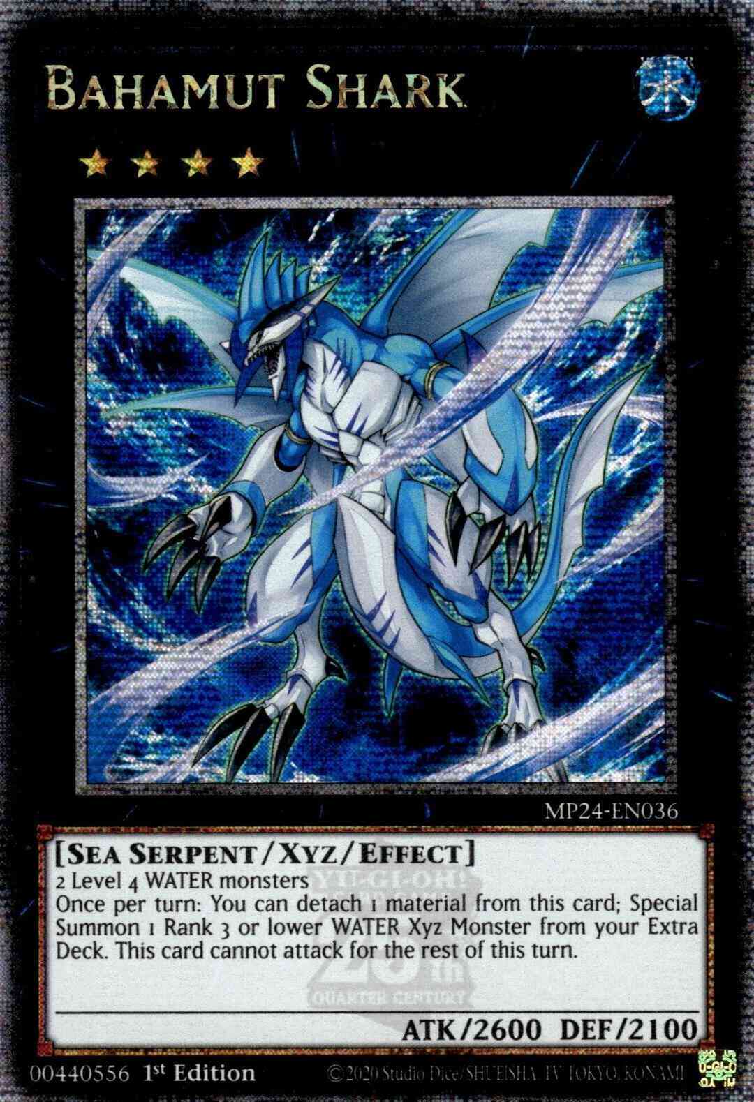 Bahamut Shark - MP24-EN036 - Quarter Century Secret Rare - 1st Edition