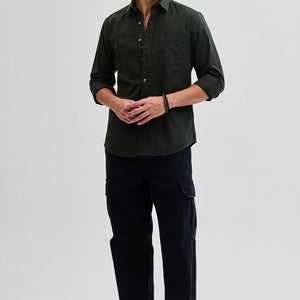 Olive Slim Fit Shirt